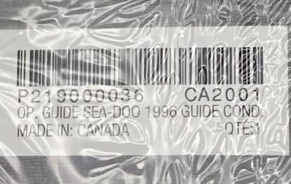 Sea-Doo 219000036 Operator's Guide Cond.96 New Genuine