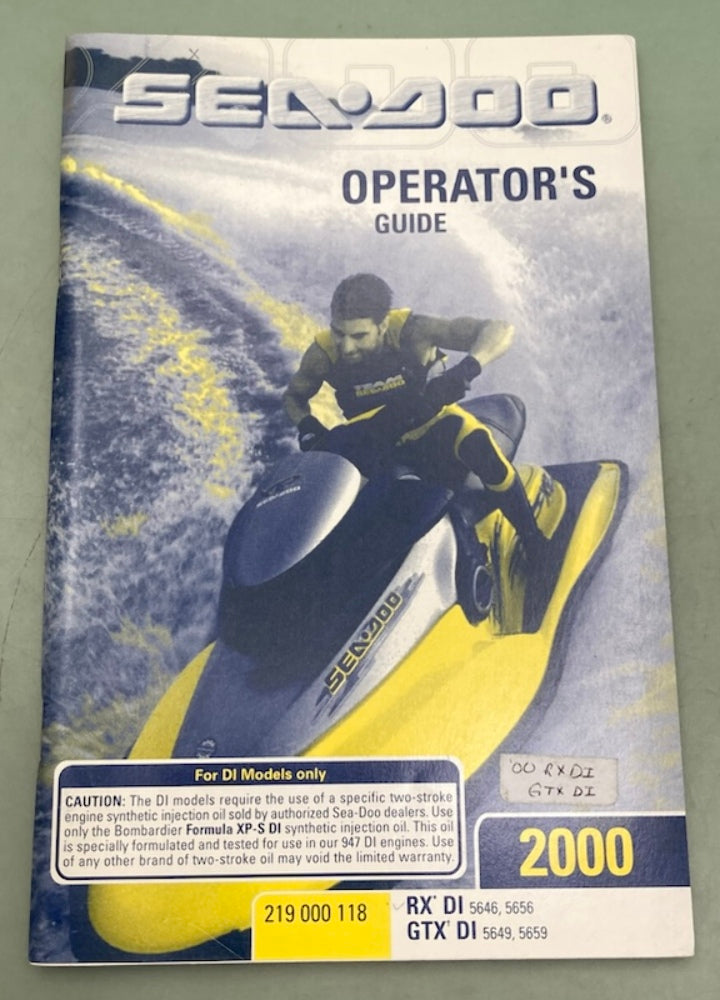 Sea-Doo 219000118 Operator's Guide Con.2000 New Genuine
