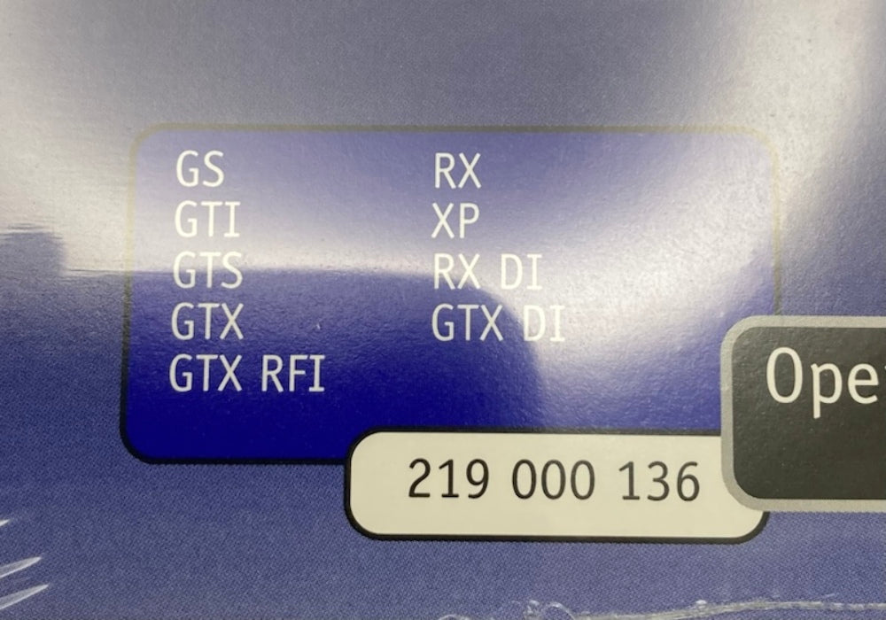 Sea-Doo 219000136 Operator's Guide Con.2001 New Genuine