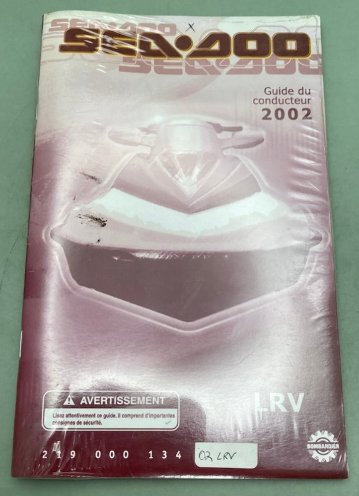 Sea-Doo 219000134 Operator's Guide LVR Con.2002 New Genuine