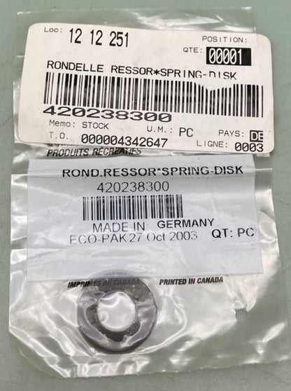 Sea-Doo by BRP 420238300 Spring Washer New Genuine