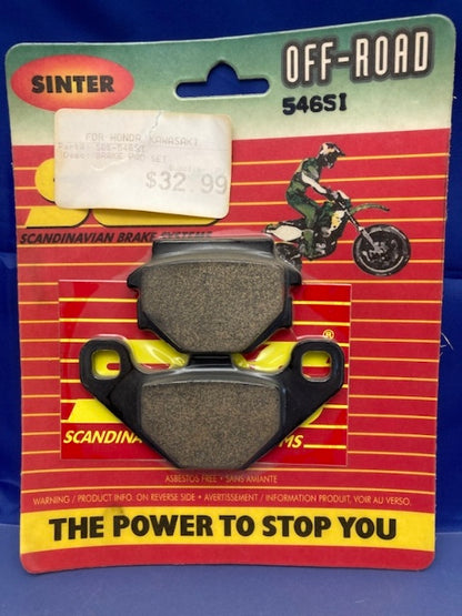 SBS 546SI Brake Pad Set New Genuine for Suzuki Honda Kawasaki KX125/200/500