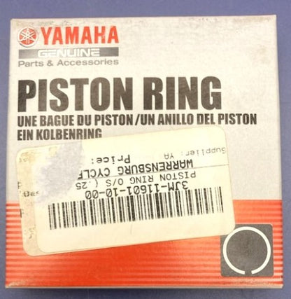 Yamaha 3jm-11601-10 Piston Ring Set (025Mm O/S) New Genuine