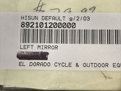 NEW REPLACES HISUN 89210-120-0000 left mirror assembly