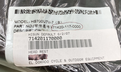 NEW GENUINE HISUN 71420-117-0000 HEAD REST
