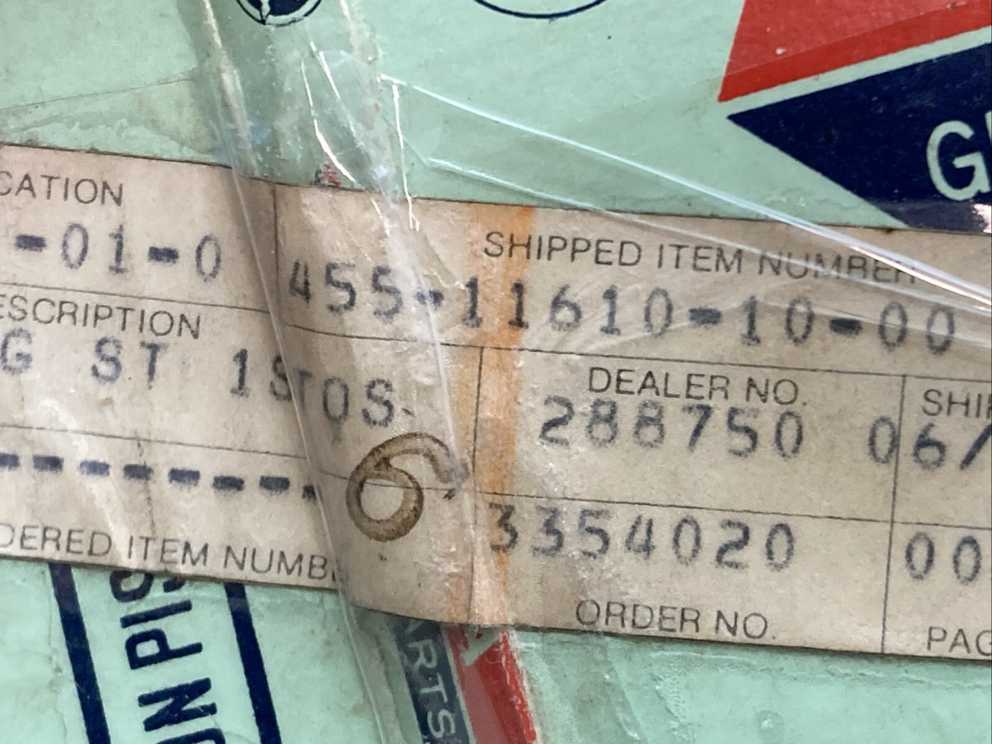 NEW GENUINE YAMAHA 455-11610-10 PISTON RING SET .25