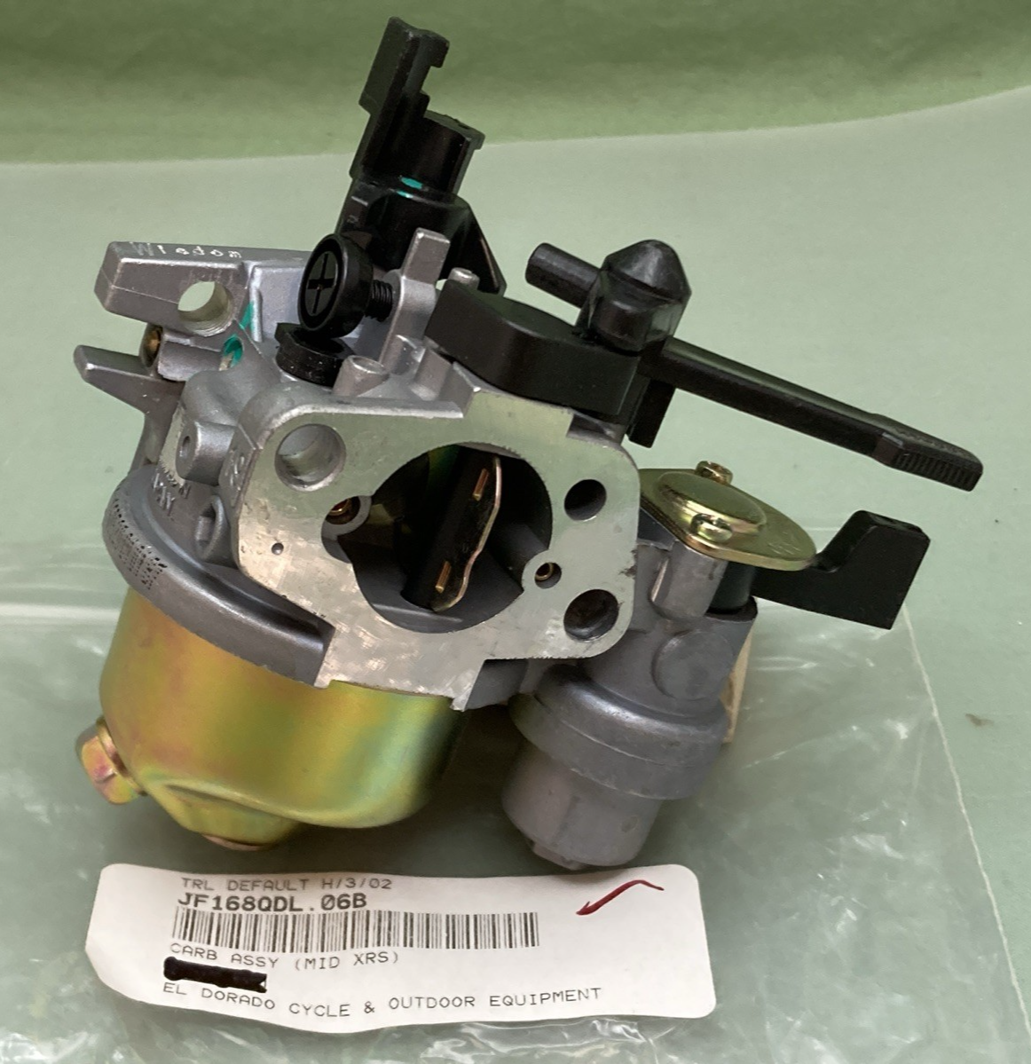 NEW REPLACES TRAILMASTER JF168QDL.06B Carburetor, 196cc / 212cc