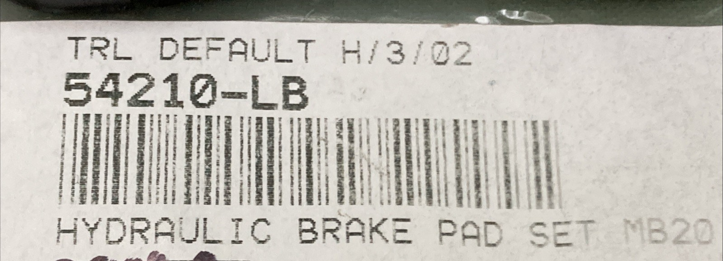 NEW REPLACES TRAILMASTER 54210-LB Brake Pads, MB200-2/Hurricane200X