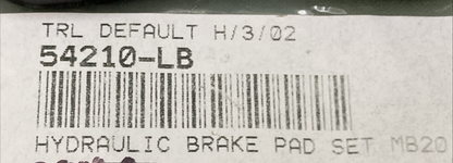 NEW REPLACES TRAILMASTER 54210-LB Brake Pads, MB200-2/Hurricane200X