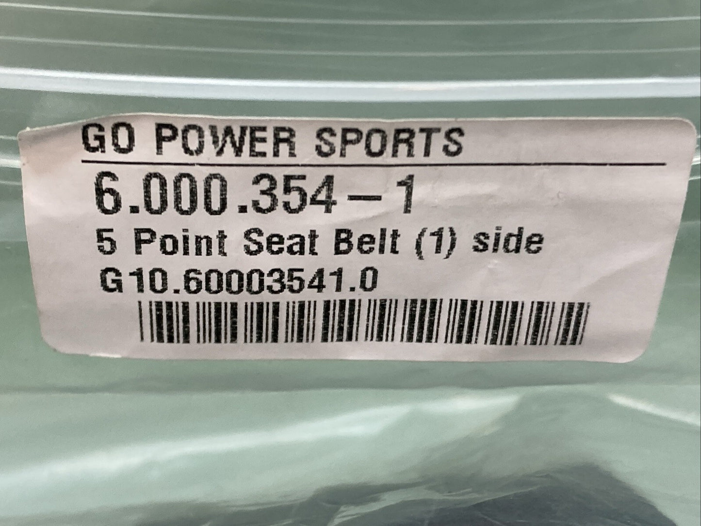 NEW GENUINE GO POWER SPORTS 6.000.354-1 5 Point Seat Belt