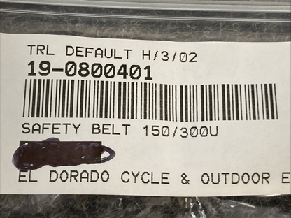 NEW REPLACES TRAILMASTER 19-0800401 SAFETY BELT Challenger 150 / 300U