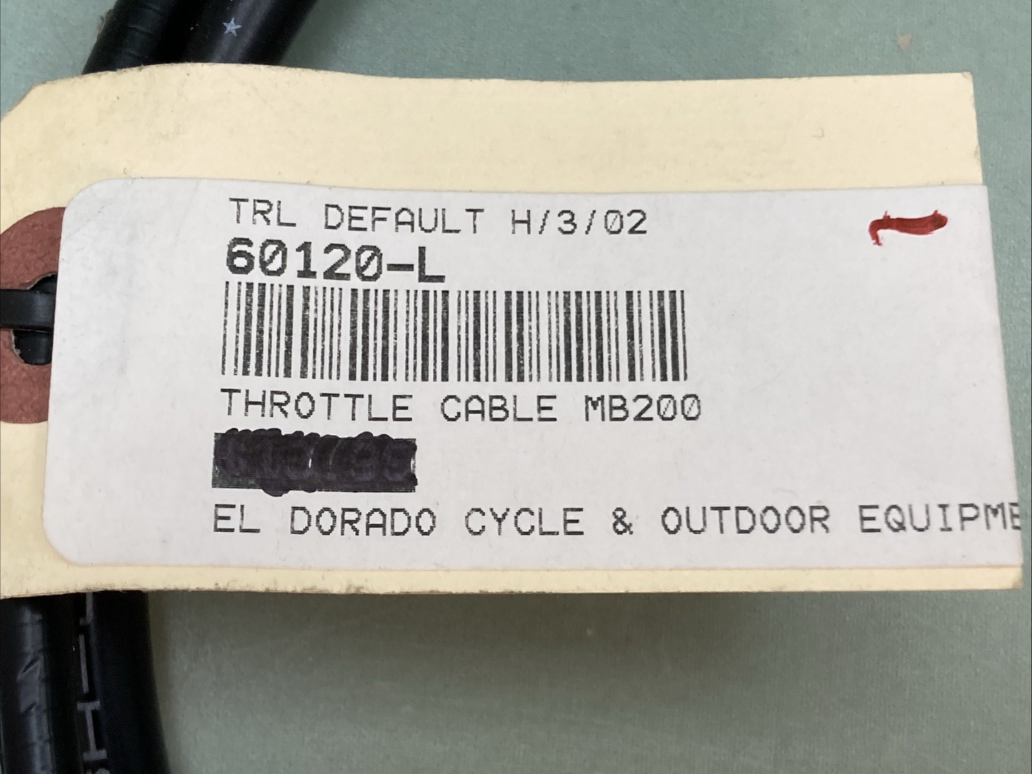 NEW REPLACES TRAILMASTER 60120-L Mini Bike Throttle Cable 51"