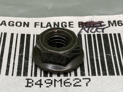 QTY 2 NEW REPLACES HISUN B49M627 HEXAGON FLANGE NUT M6