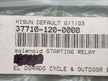 NEW GENUINE HISUN 37710-120-0000 Starting Relay Solenoid
