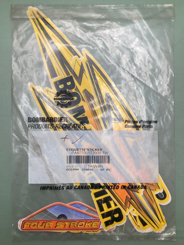 Bombardier PA87700172000 TW Etiquette Sticker, New Genuine 87700172000
