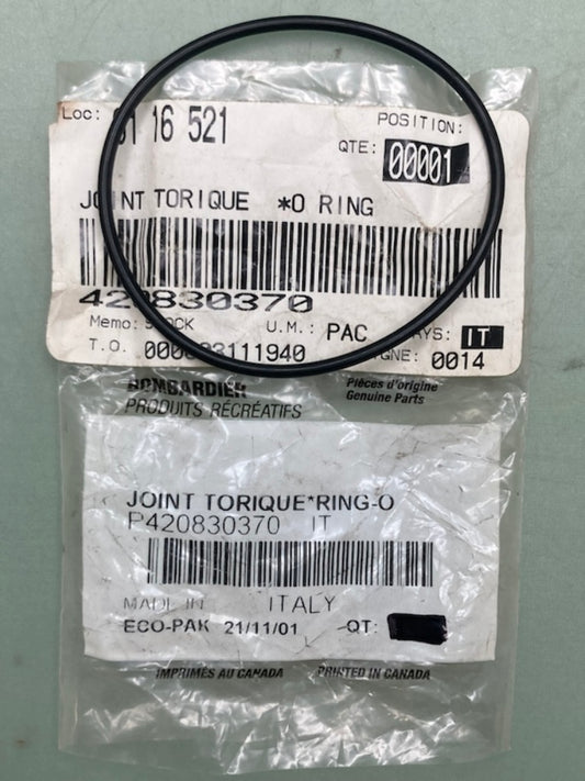 QTY 2 Bombardier 420830370 O-Ring, New Genuine