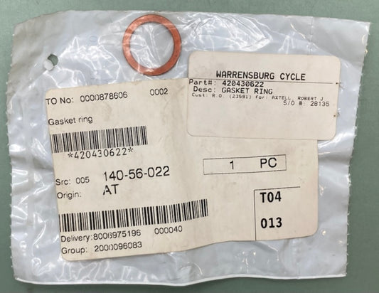 Replaces Can-Am 420430622 O-Ring, New