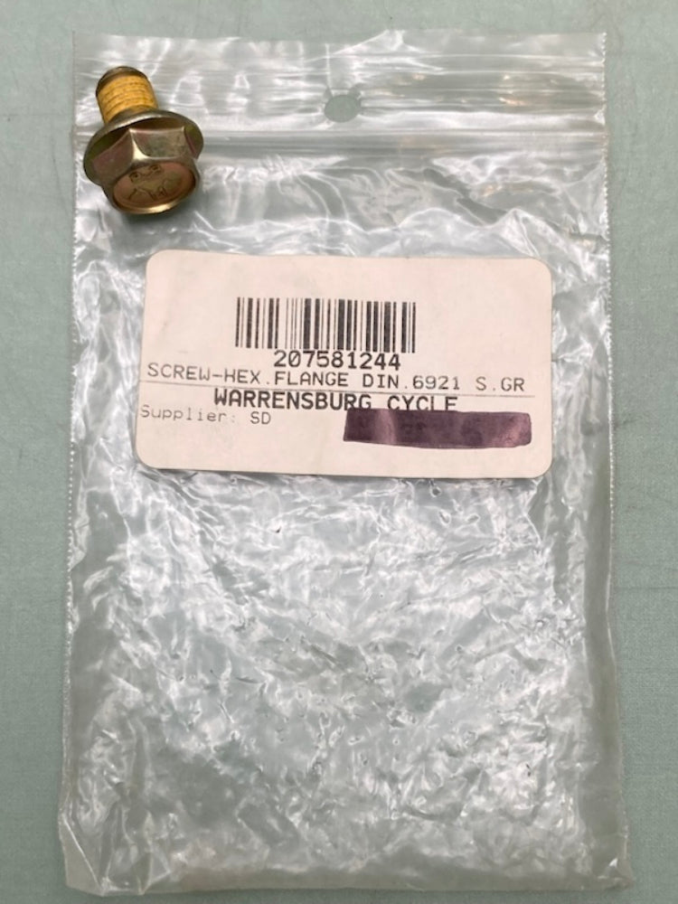 Replaces Can-Am 207581244 Hex. Flanged Screw M8X12, Scotch Grip, New