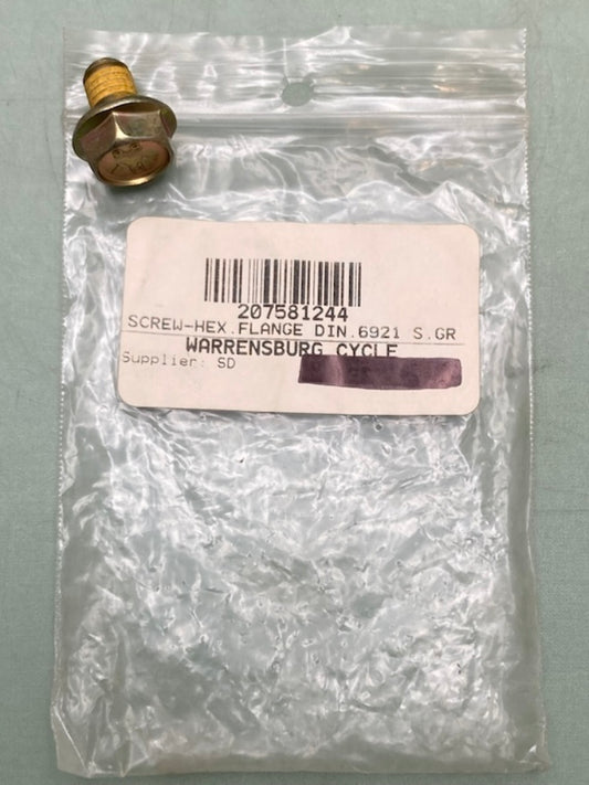 Replaces Can-Am 207581244 Hex. Flanged Screw M8X12, Scotch Grip, New