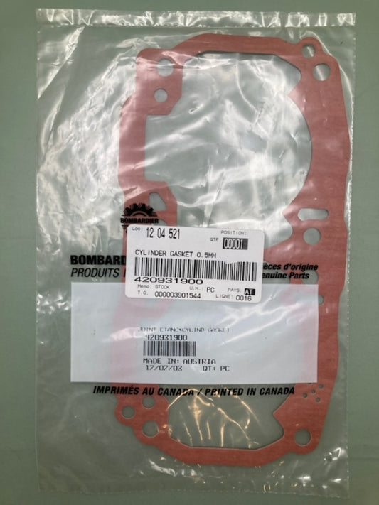 Bombardier 420931900 Cylinder Gasket, New Genuine