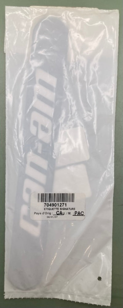 Replaces Can-Am 704901271 Label, New