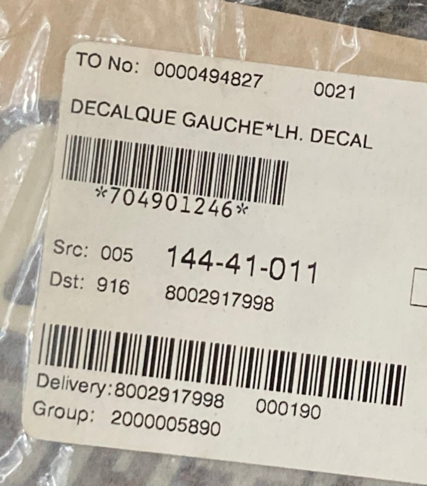 Genuine Can-Am 704901246 Lh Decal, New