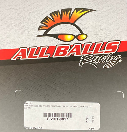 New Genuine All Balls Racing FS101-0017 ABR Fuel Replacement Valve Kit