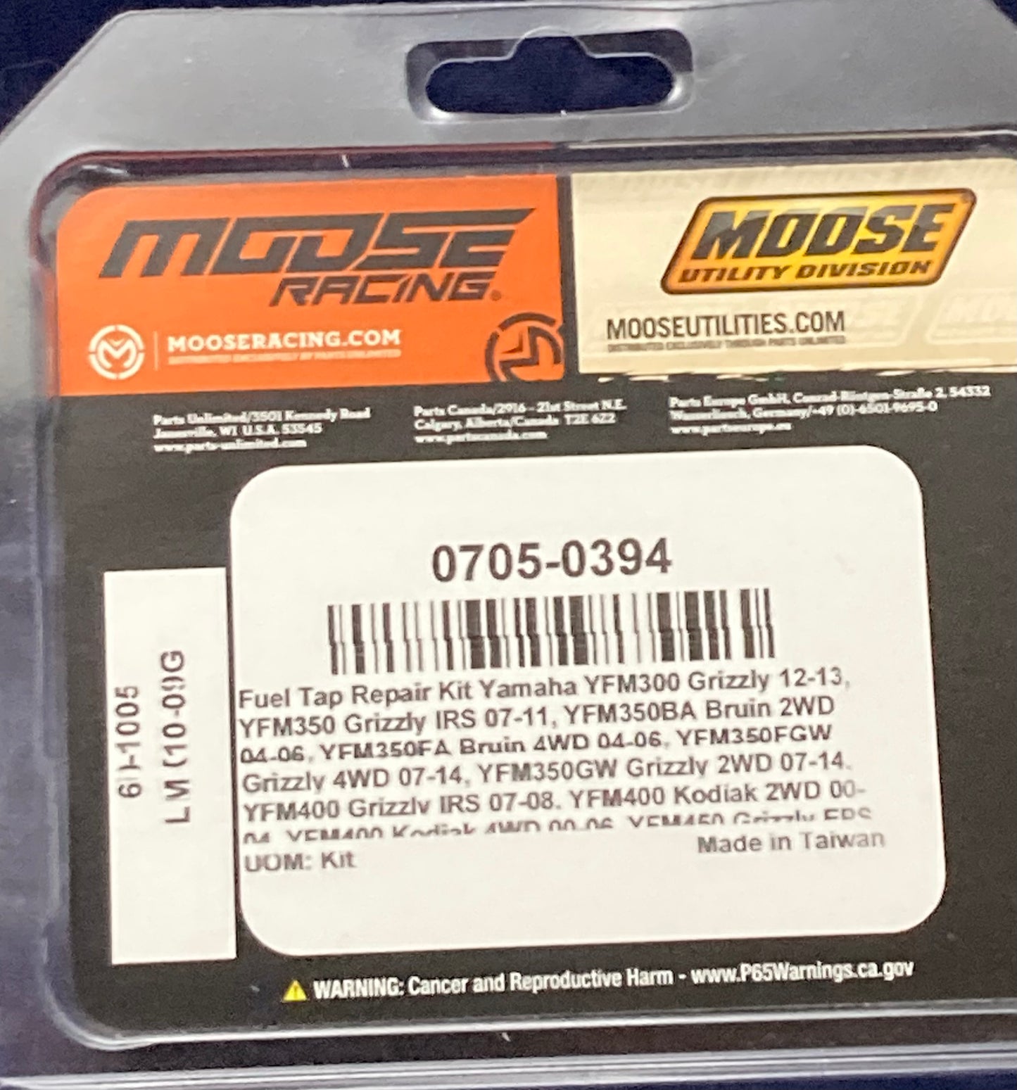 New Genuine Moose Racing 0705-0394 Fuel Petcock Rebuild Kit