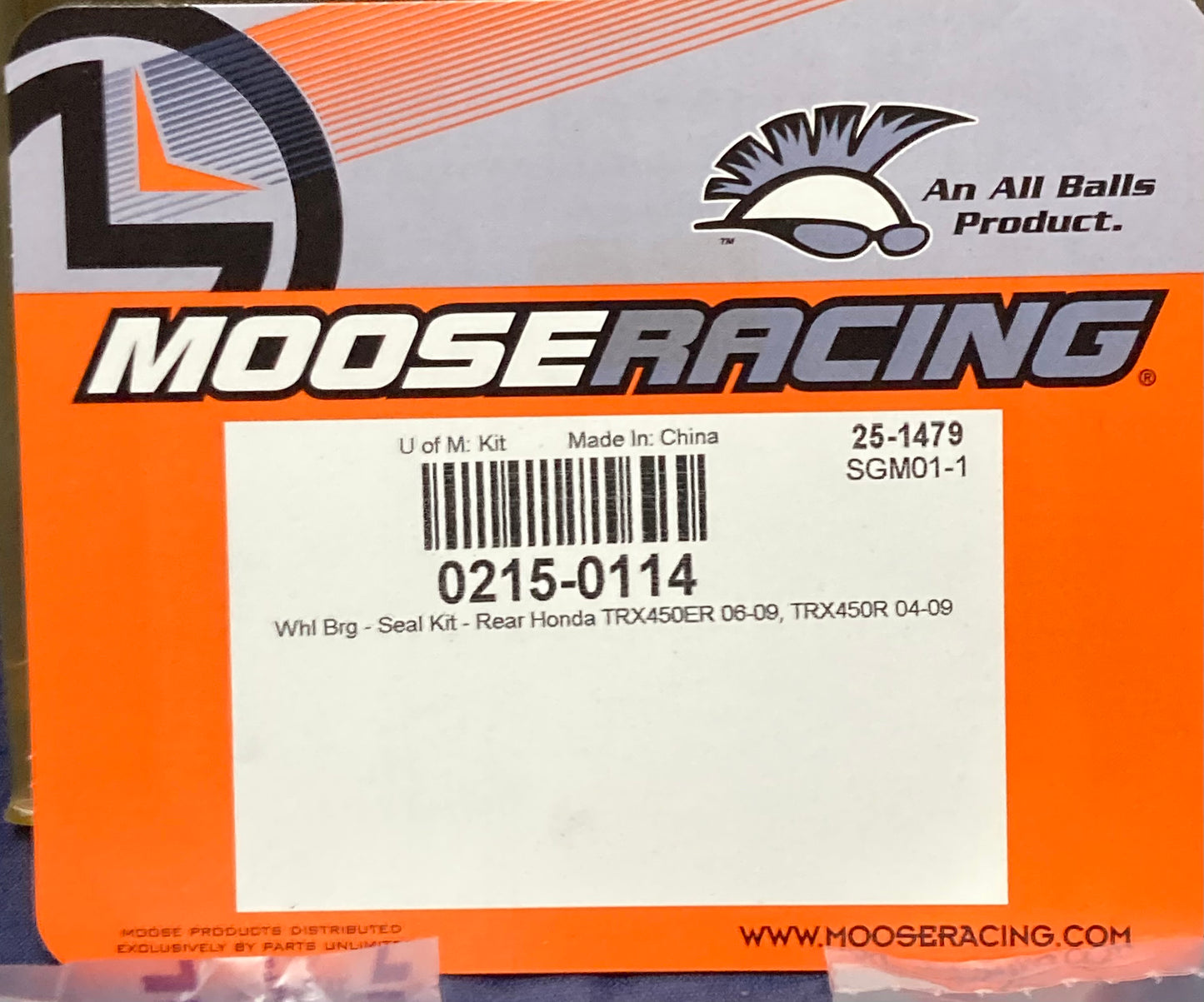 New Genuine Moose Racing 0215-0114 Wheel Bearing Kit