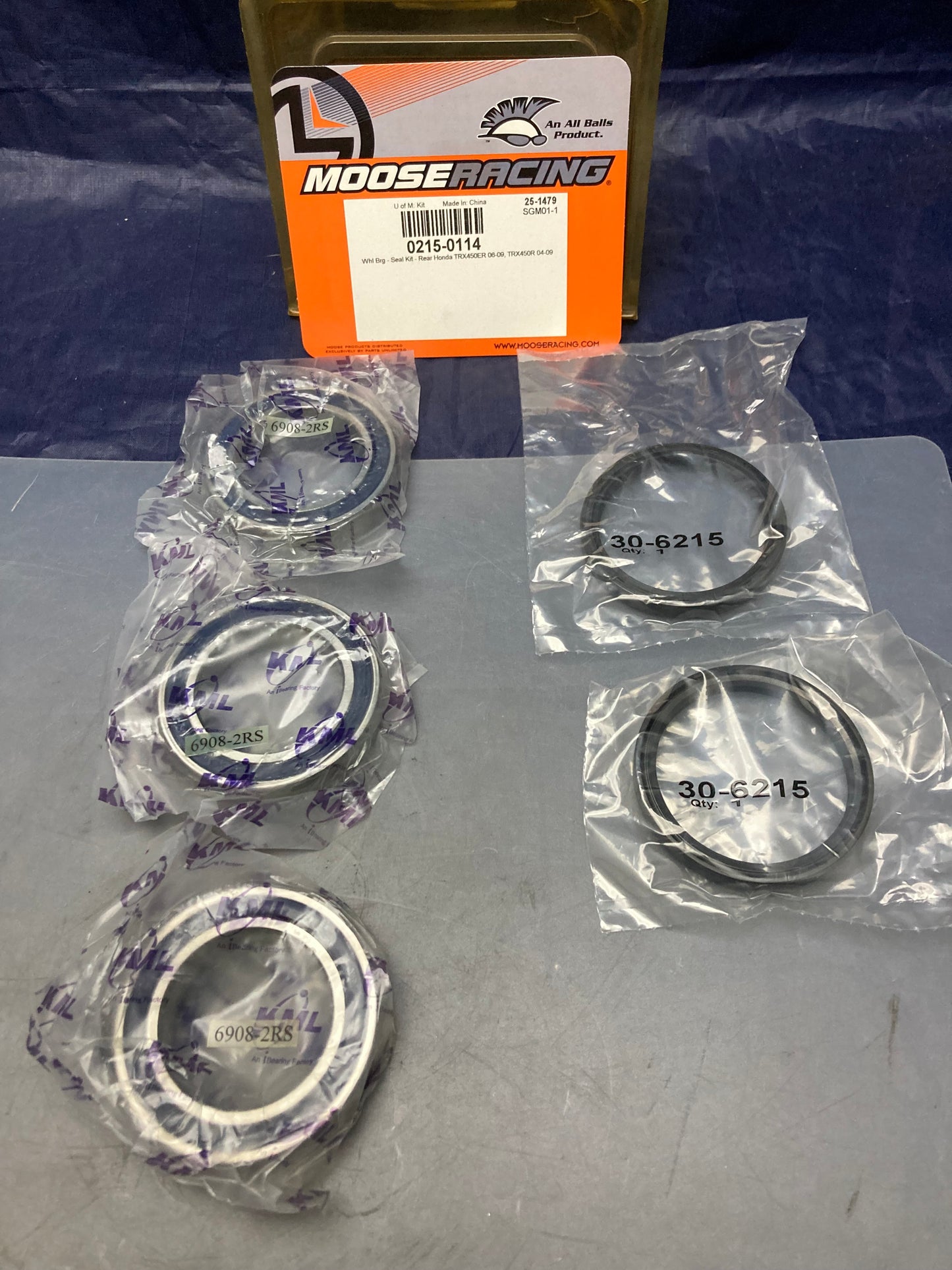 New Genuine Moose Racing 0215-0114 Wheel Bearing Kit
