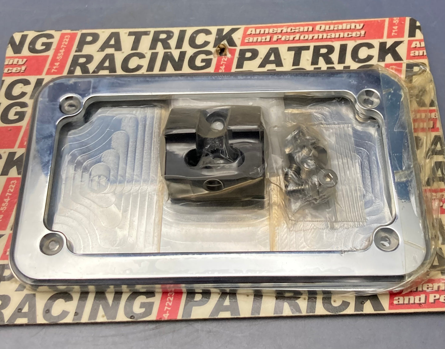 New Genuine Patrick Racing 3072 Chrome License Plate Holder