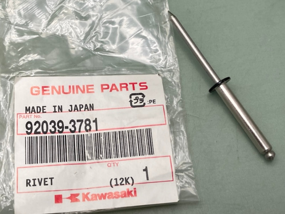 Kawasaki 92039-3781 Rivet New Genuine