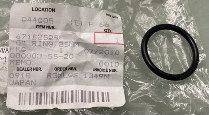Kawasaki 671B2525 O-Ring 25MM New Replaces