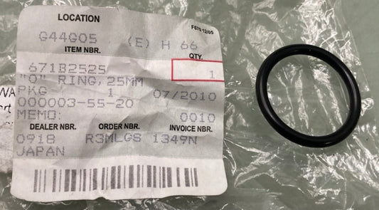 Kawasaki 671B2525 O-Ring 25MM New Replaces