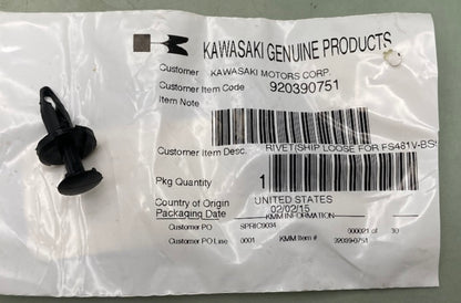 Kawasaki 92039-0751 Guard Rivet New Genuine 92039-7004, 92039-0734