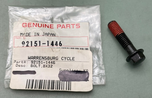 Kawasaki 92151-1446 Bolt 8x32 New Genuine