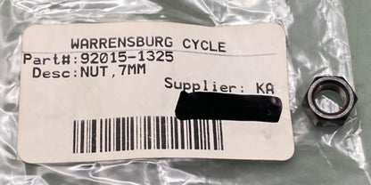 Kawasaki 92015-1325 Nut 7MM New Replaces 92210-1492