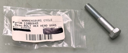 Kawasaki 116B0845 Bolt Hex Head 8x45 New Replaces