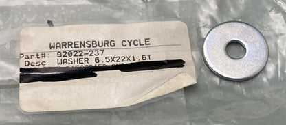 Kawasaki 92022-237 Washer 6.5x22x1.6 New Replaces