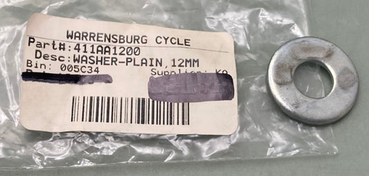 Kawasaki 411AA1200 Plain Washer 12 MM New Replaces 92022-1563, 411B1200