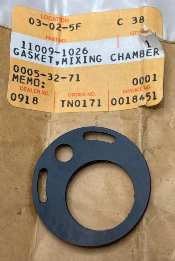 Kawasaki 11009-1026 Gasket Mixing Chamber New Replaces