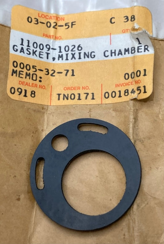 Kawasaki 11009-1026 Gasket Mixing Chamber New Replaces
