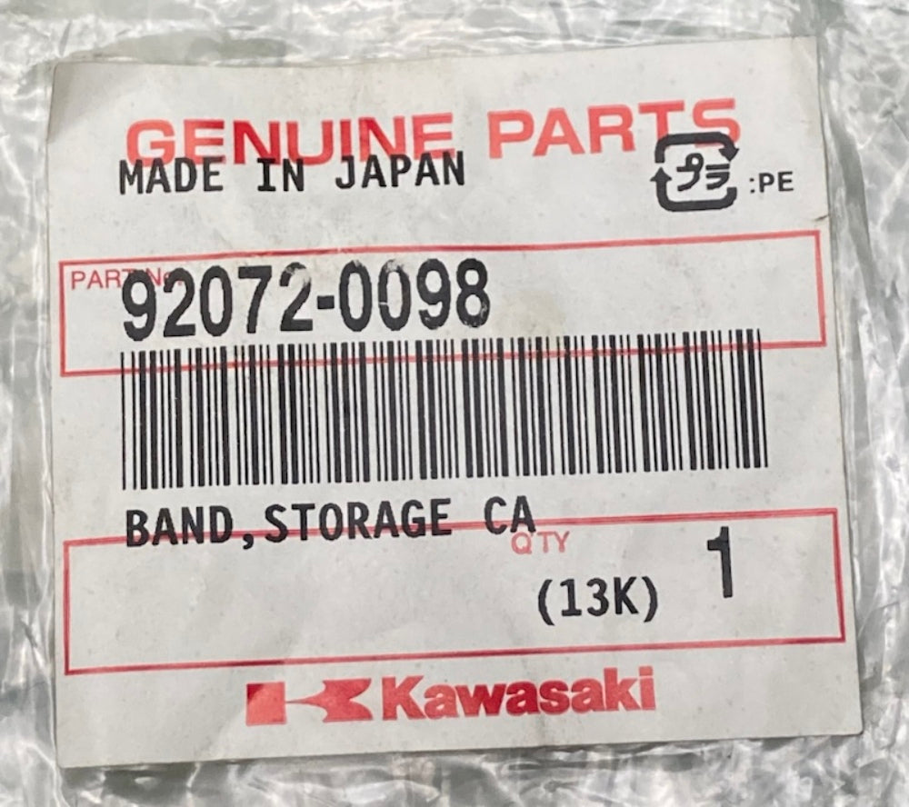 Kawasaki 92072-0098 Band Storage Case New Genuine 92072-1337