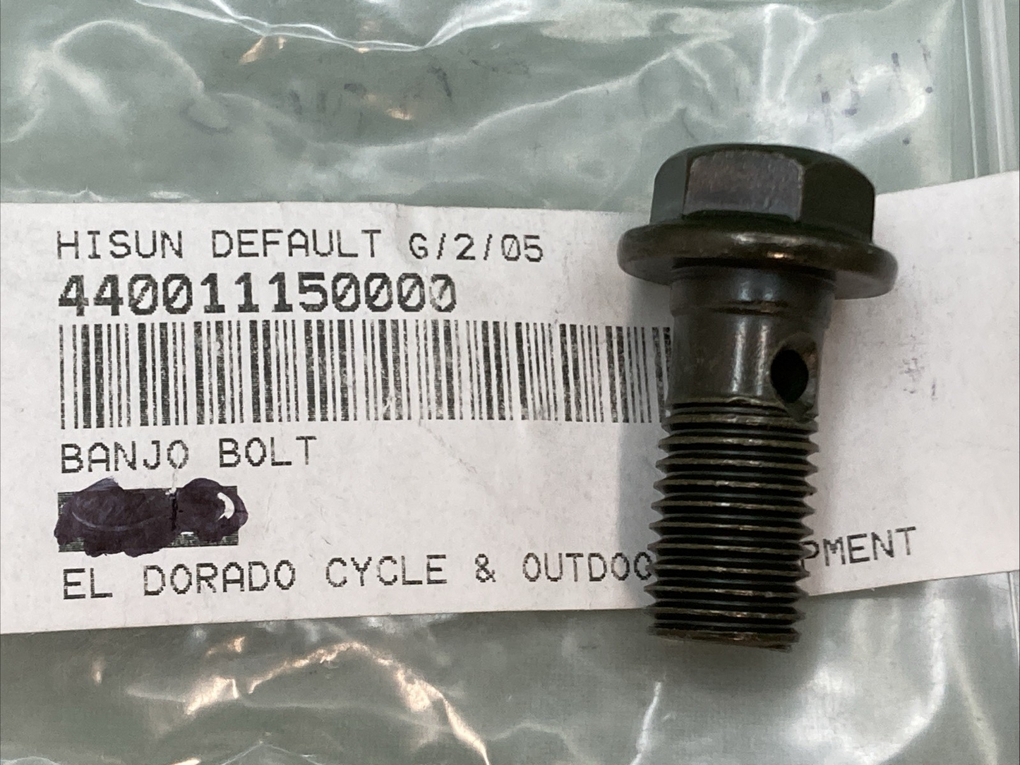 NEW REPLACES HISUN 44001-115-0000 BANJO BOLT