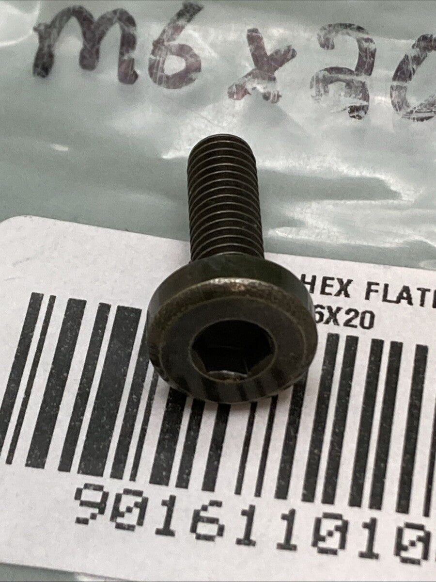 NEW REPLACES HISUN 90161-101-0003 SOCKET HEX FLAT HEAD SCREW M6 X 20