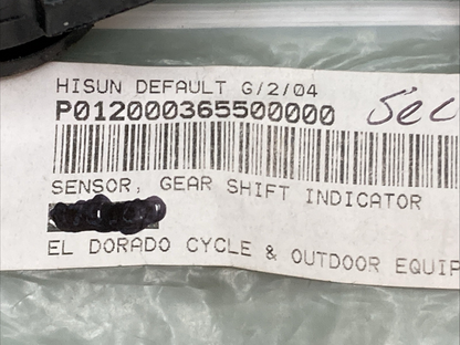 NEW REPLACES HISUN P012000365500000 SENSOR GEAR SHIFT INDICATOR