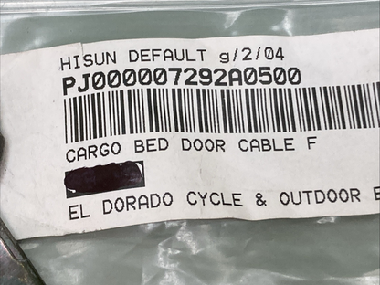 NEW REPLACES HISUN PJ000007292A0500 CARGO BED DOOR CABLE F