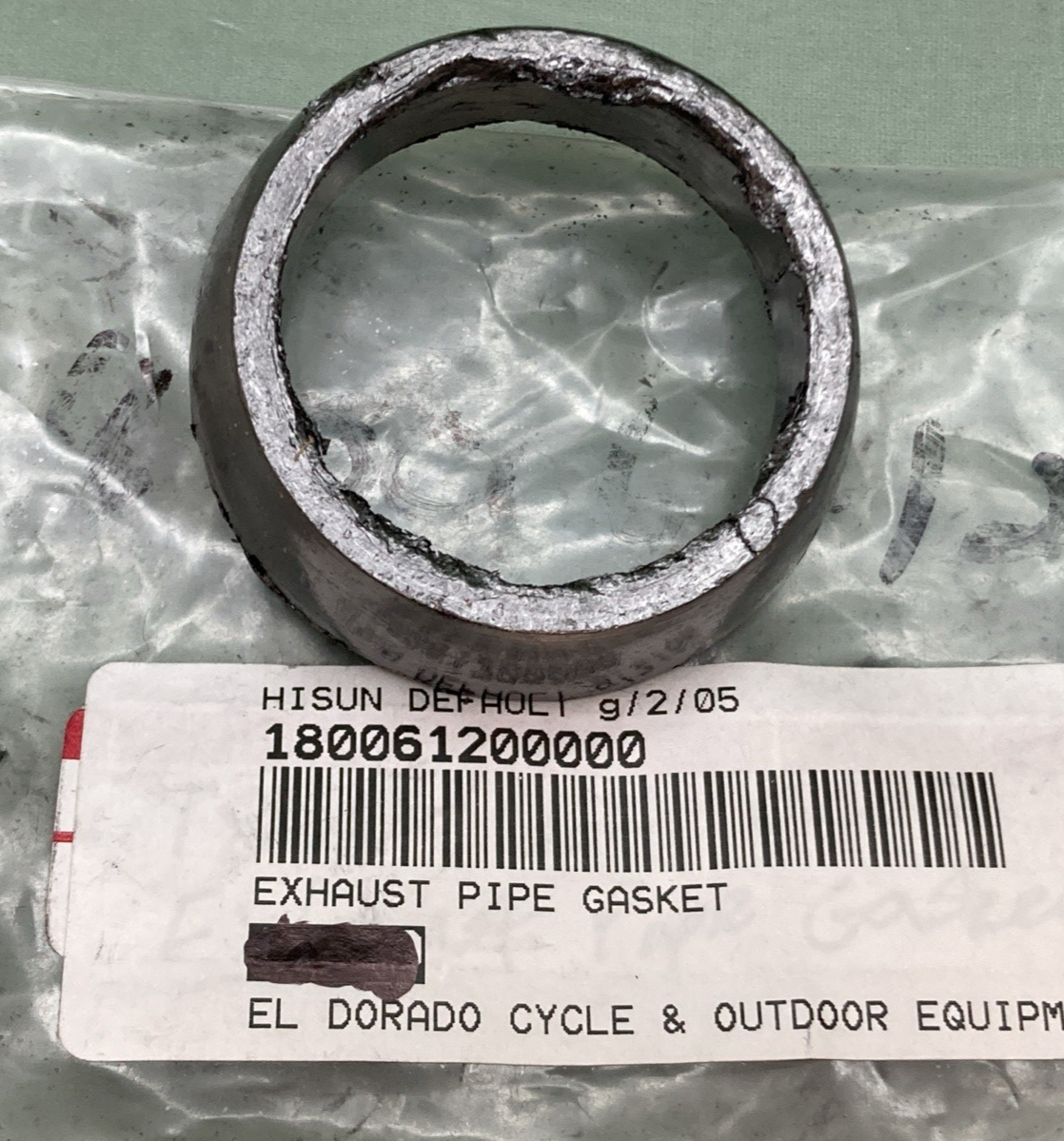 NEW REPLACES HISUN 18006-120-0000 EXHAUST PIPE GASKET