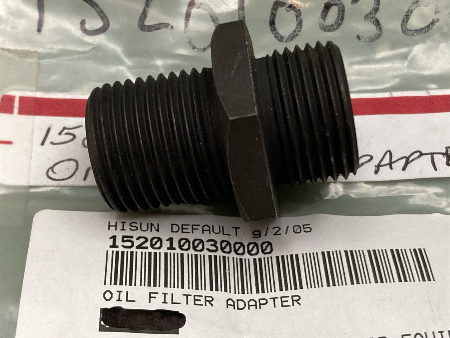 NEW REPLACES HISUN 15201-003-0000 OIL FILTER ADAPTER