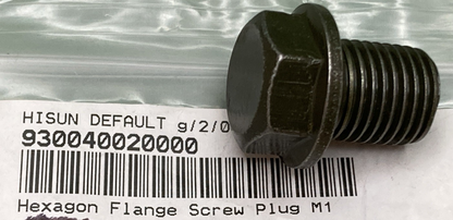 NEW REPLACES HISUN 93004-002-0000 HEXAGON FLANGE SCREW PLUG M1